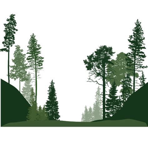 Forest Tree Vector Png Transparent Image Png Mart