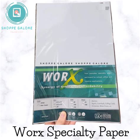Worx Board Paper Specialty Paper Certificate Papers Shopee Philippines