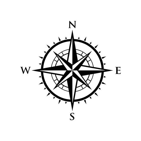 Compass. Compass icon. Compass icon vector isolated on white background
