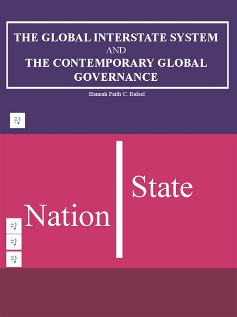 Global Interstate System And The Contemporary Global Governance Pdf