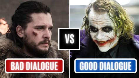 Bad Dialogue Vs Good Dialogue ROUND 2 Writing Advice YouTube