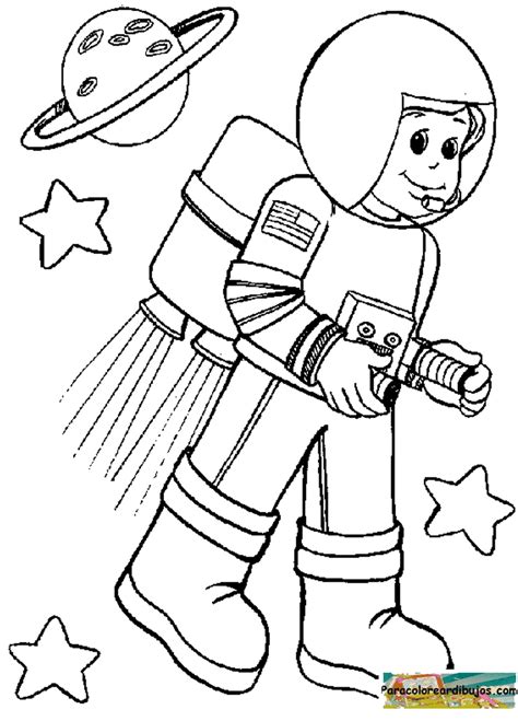 Seguro que muchas veces has pensado que de mayor quieres ser astronauta. Astronauta infantil para colorear - Imagui