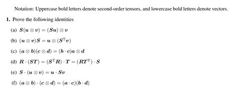 Solved Notation Uppercase Bold Letters Denote Second Order
