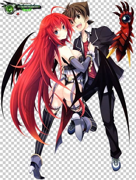 Rias Gremory Issei Hyoudou High School Dxd Png Clipart Action Figure Anime Black Hair Brown