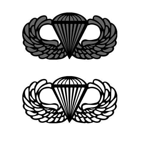 Us Army Jump Wings Digital Vector Files Svg Ai Pdf Eps Etsy Jump