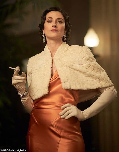 Peaky Blinders Natasha Okeeffe Exudes 1930s Elegance In A Stunning Orange Gown Daily Mail