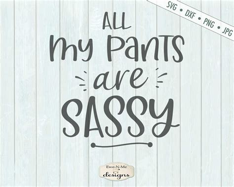 All My Pants Are Sassy Svg