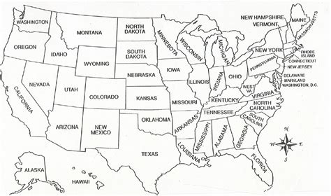 Printable Usa Map For Kids