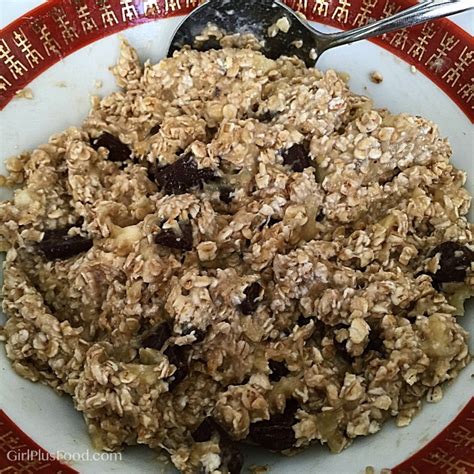 Using a potato masher or fork mash the bananas until they. Three Ingredient Banana Oatmeal Chocolate Chip Cookies ...