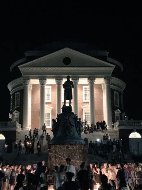Protesters Illuminate Charlottesville During Candlelight Vigil At Uva