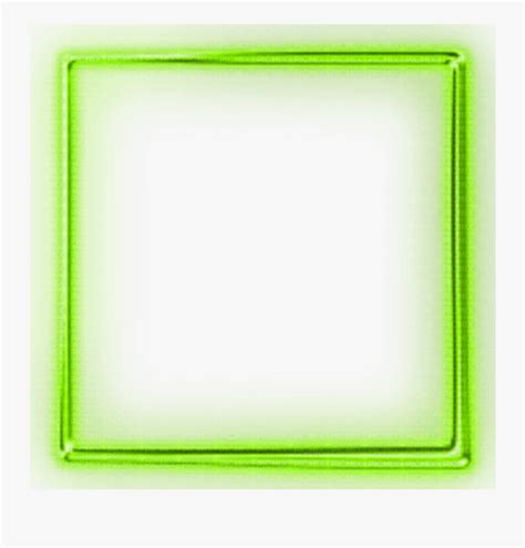 Green Neon Square Png Free Transparent Clipart Clipartkey