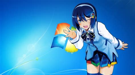 Anime Girls Os Tan Madobe Nanami Windows 7 Hd Wallpaper Rare Gallery