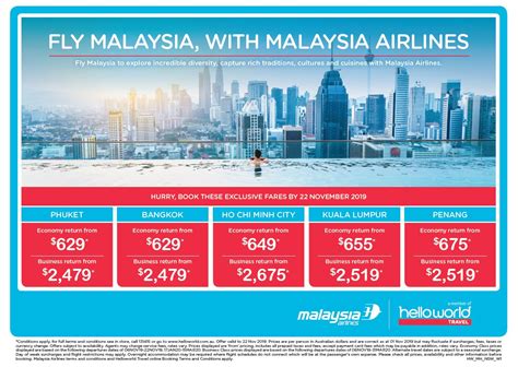 I agree that when the ticket is cancelled the airline may suffer loss and hence the cancellation charges are justified. Malaysia Airlines Asia Airfare Sale - Motive Travel