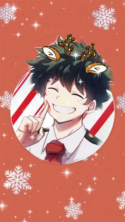Download Cute Aesthetic Anime Deku Smiling Wallpaper