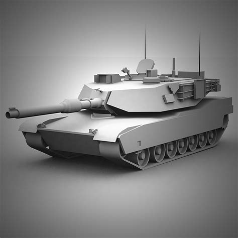 M1a2エイブラムス 3dモデル 110 Obj Unknown Free3d