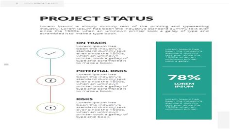 A4 Project Status Powerpoint Presentation Template For Print