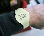 Wrist Watch Post It Notes