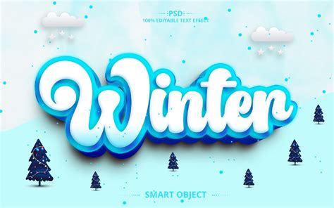 Winter Best Text Effect Design Graphic By Lsvect · Creative Fabrica