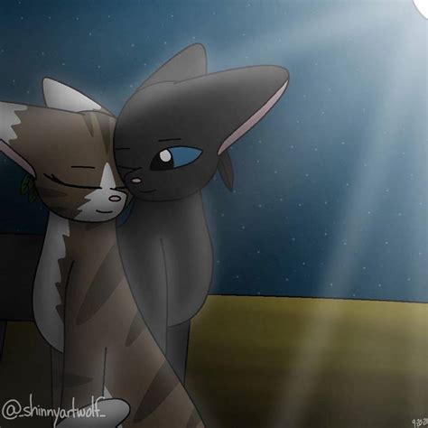 forbidden romance with crowfeather and leafpool by shineflowerart on deviantart