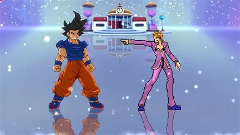 Ultra Instinct Goku Vs Giorno Giovanna Supreme Fight Youtube
