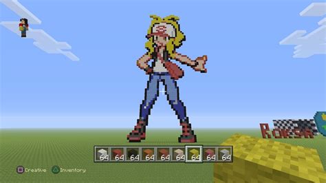 Minecraft Girl Statue Youtube
