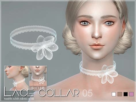 The Sims Resource S Club Ll Ts4 Lace Collar 05