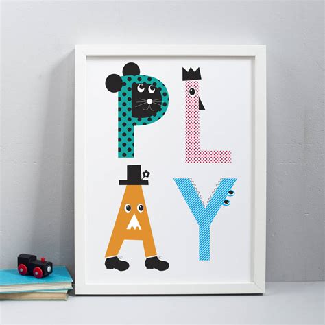 Play With Us Print By Karin Åkesson Design