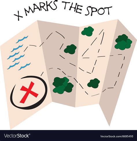 X Marks Spot Royalty Free Vector Image Vectorstock