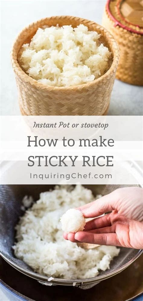 How To Make Sticky Rice Stovetop Or Instant Pot Recipe Sticky