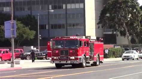 Long Beach Fire Dept Engine And Rescue 1 Youtube