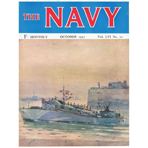 October 1951 The Navy Magazine Very Collectable