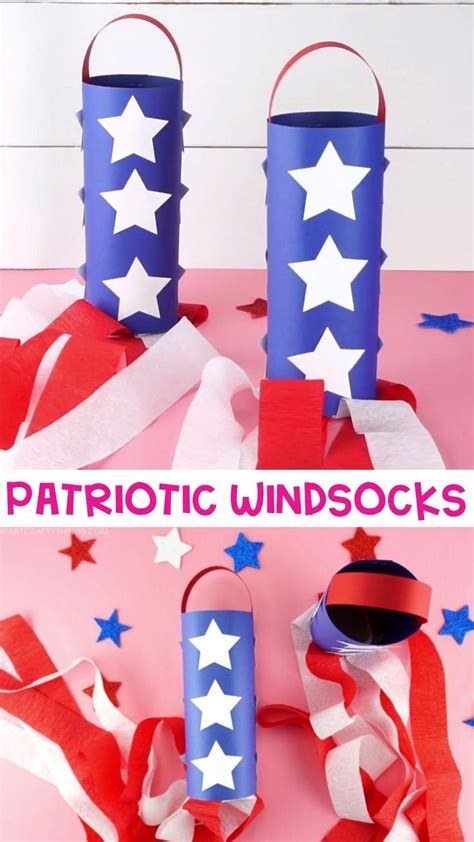 Patriotic Windsock Craft Video Video Fourth Of July Crafts For