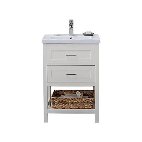 Shop wayfair for all the best 3 drawer 24 inch vanities. 24 inch White Single Bathroom Vanity Drawers with ...