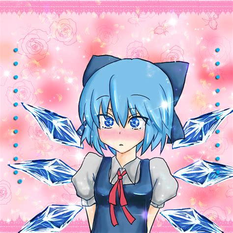 Safebooru Blue Eyes Blue Hair Bow Cirno Confession Dress Hair Bow