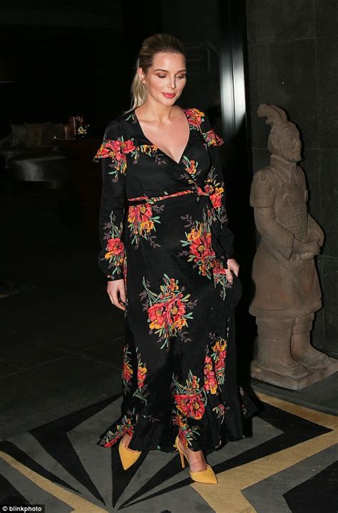 Pregnant Helen Flanagan Shows Off Her Blooming Bump In Floral Dress In