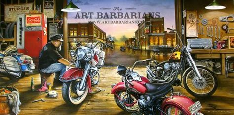 Harley Davidson Artists Combined Wth Classic Art Wildlife Art Prints