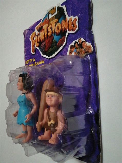 Figura The Flintstone Betty And Bamm Bamm Vintage 1994 Mattel Meses Sin