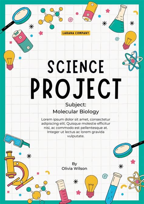 Customize Science Cover Page Templates Online Canva