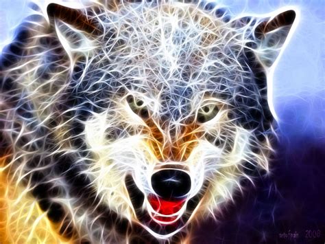 Wolf Art Fractal Fractal Images Wolf Wallpaper Animal Wallpaper