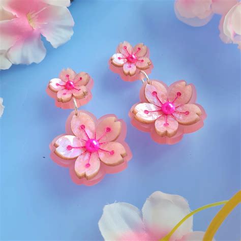Cherry Blossom Charm Earrings Cherryloco