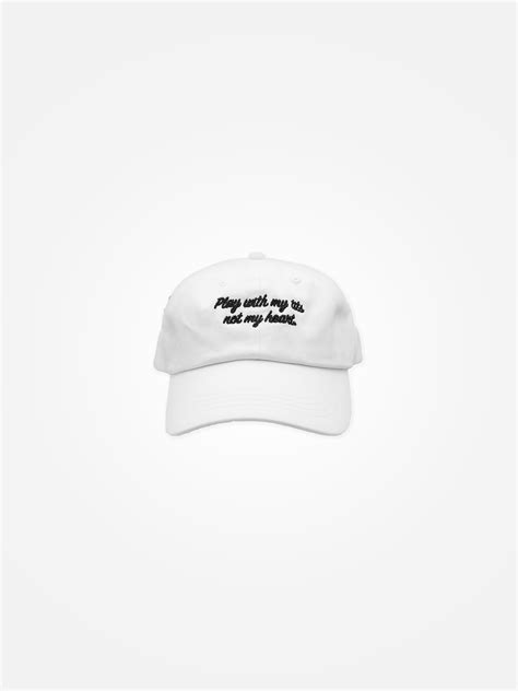 Play With My Tits Dad Hat White Assholesliveforever