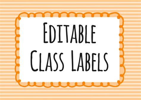 Editable Class Labels Twinkl Classroom Labels Classroom Labels Printables Classroom Management