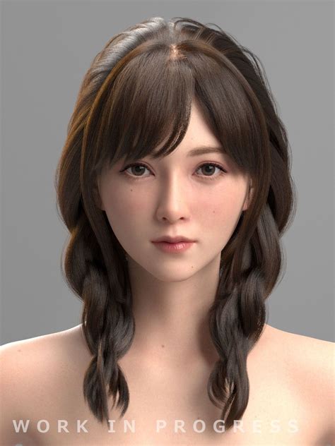 3d Model Character Female Character Design Character Modeling