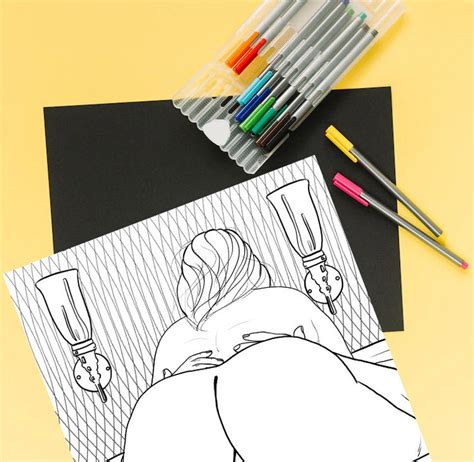 BBW BBC Adult Coloring Page Sex Coloring Naughty Coloring Sexy