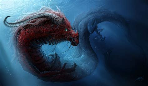 Dragons Underwater World Chinese Dragon Wallpaper 1920x1114 133726