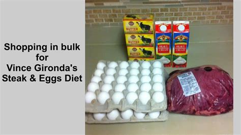 Vince Girondas Steak And Eggs Diet Shopping In Bulk Youtube