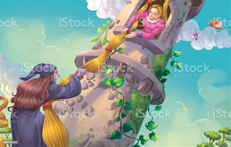 Rapunzel Story Stock Illustration Download Image Now Art Bedtime Cartoon Istock