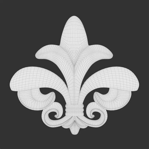 Fleur De Lis 3d Model 7 3ds Fbx Obj Max Free3d