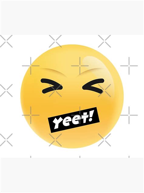 Yeet Emoji Poster For Sale By Call Meh Wild Redbubble