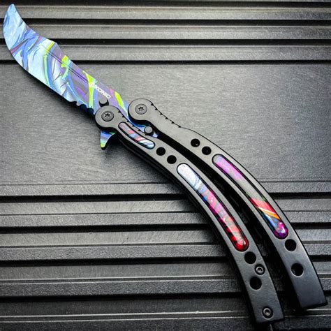 Csgo Hyper Beast Practice Knife Balisong Butterfly Tactical Combat Tra